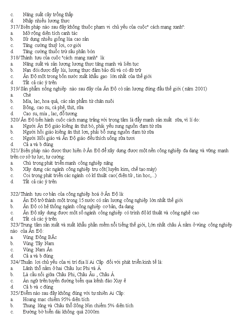 image for page Câu hỏi trắc nghiệm lớp Địa lí 11