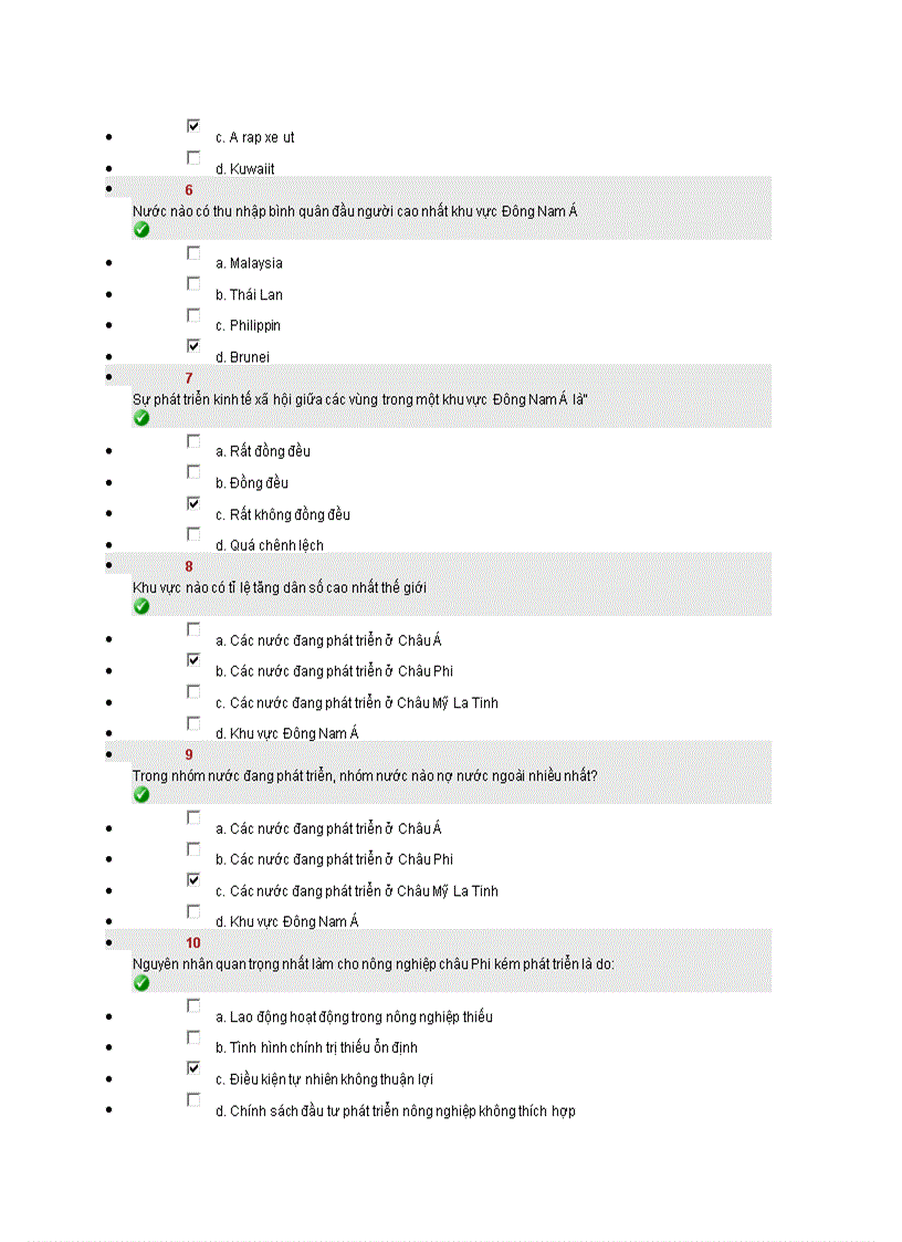 image for page Cau hoi trac ngiem dia li