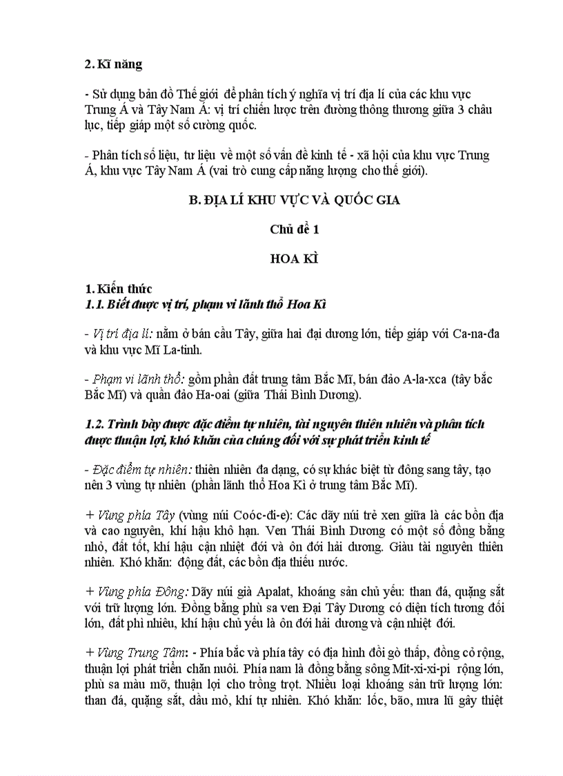 image for page Chuẩn KT KN địa lí 11