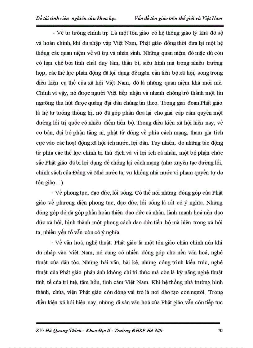 image for page Đề tài SV năm thứ 3 Vấn đề tôn giáo