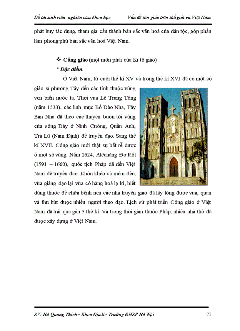 image for page Đề tài SV năm thứ 3 Vấn đề tôn giáo