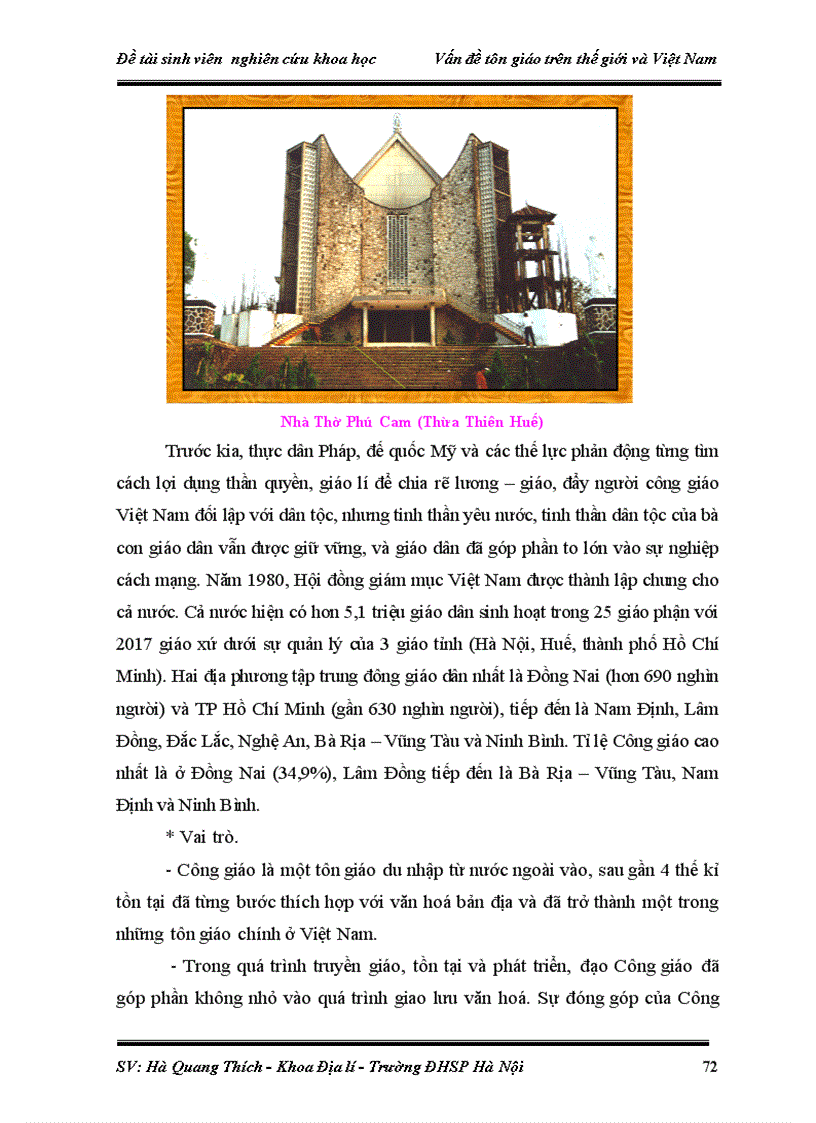 image for page Đề tài SV năm thứ 3 Vấn đề tôn giáo