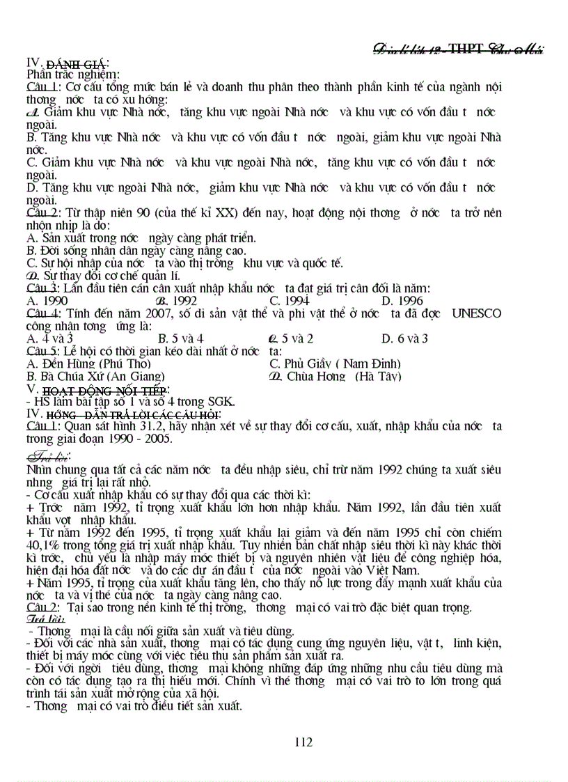 image for page Địa lý 12 cả năm