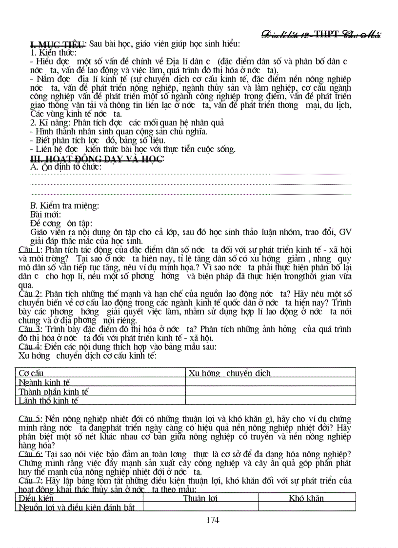 image for page Địa lý 12 cả năm