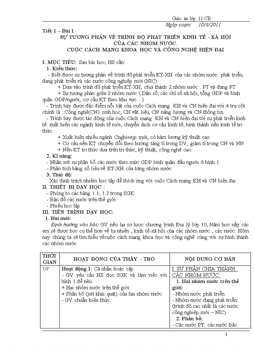 image for page Giao an DIA 11 Sau giam tai