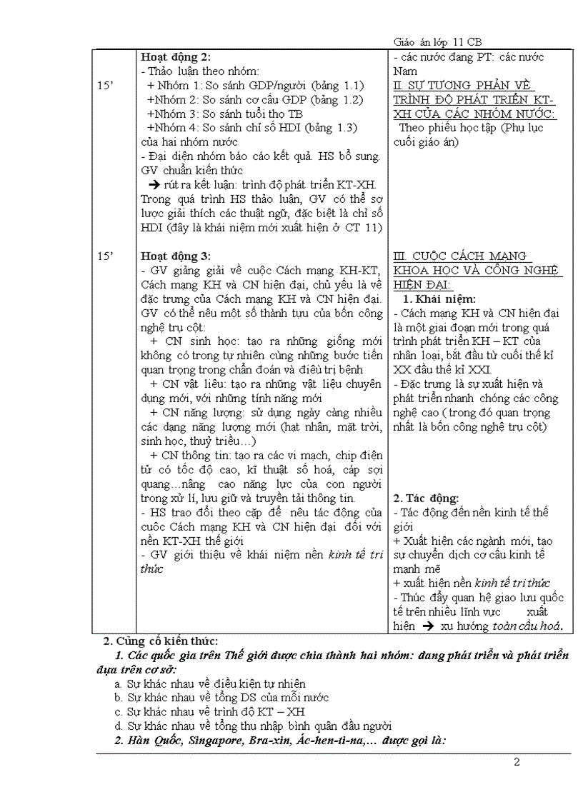 image for page Giao an DIA 11 Sau giam tai