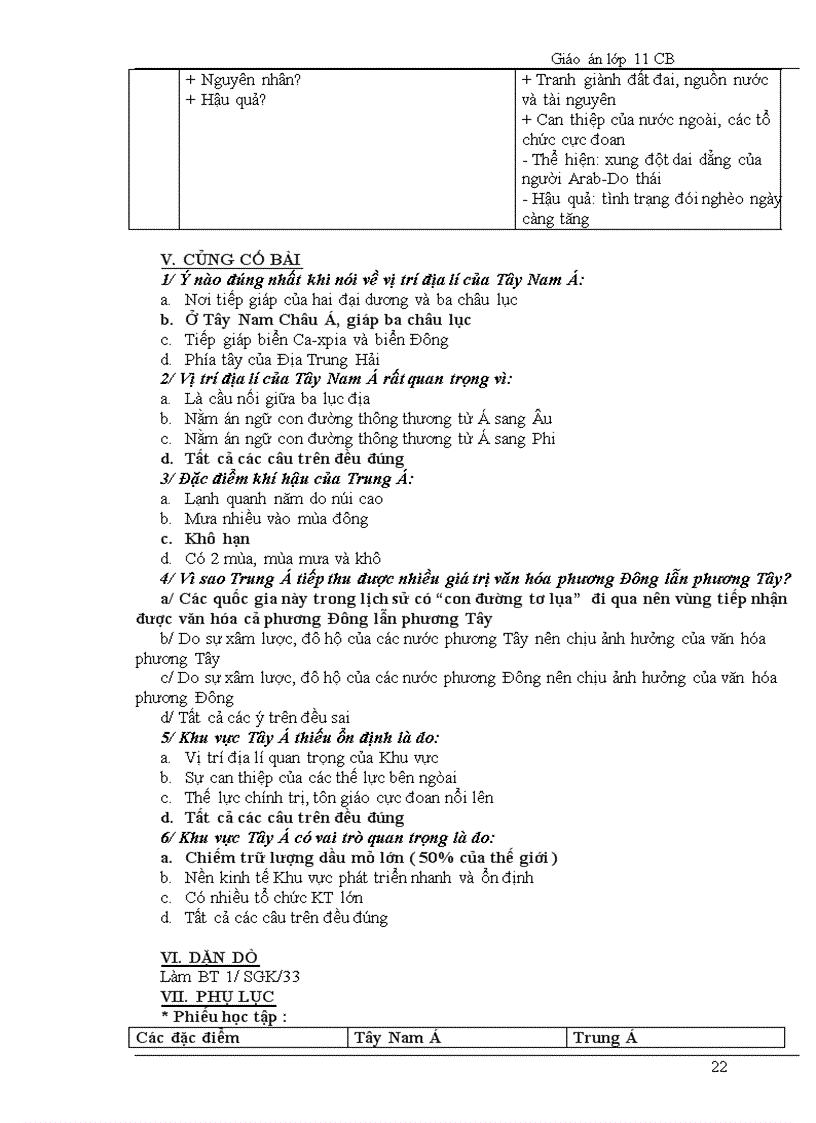 image for page Giao an DIA 11 Sau giam tai