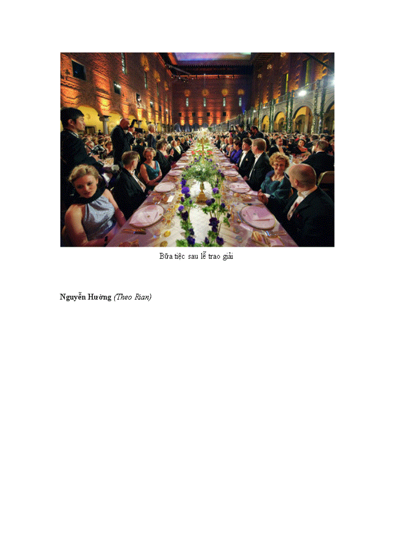 image for page Lễ trao giải Nobel 2010