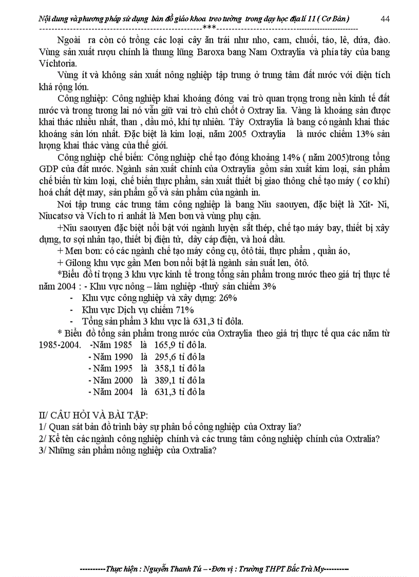 image for page SKKN noi dung và pp su dung ban do gk tro tuong trong day dia 11