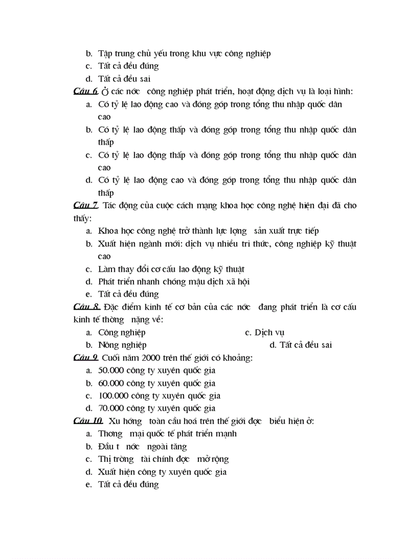 image for page Trắc nghiệm 11 phần 1