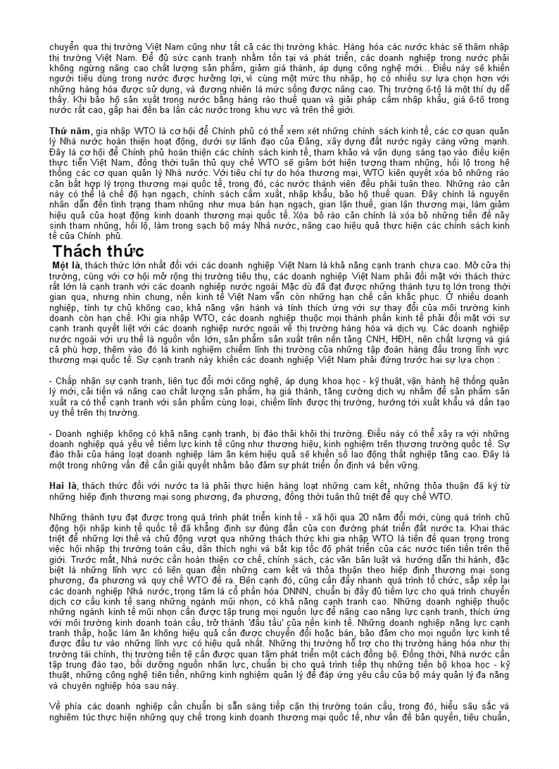 image for page Việt nam gia nhập WTO Cơ hội và thách thức doc