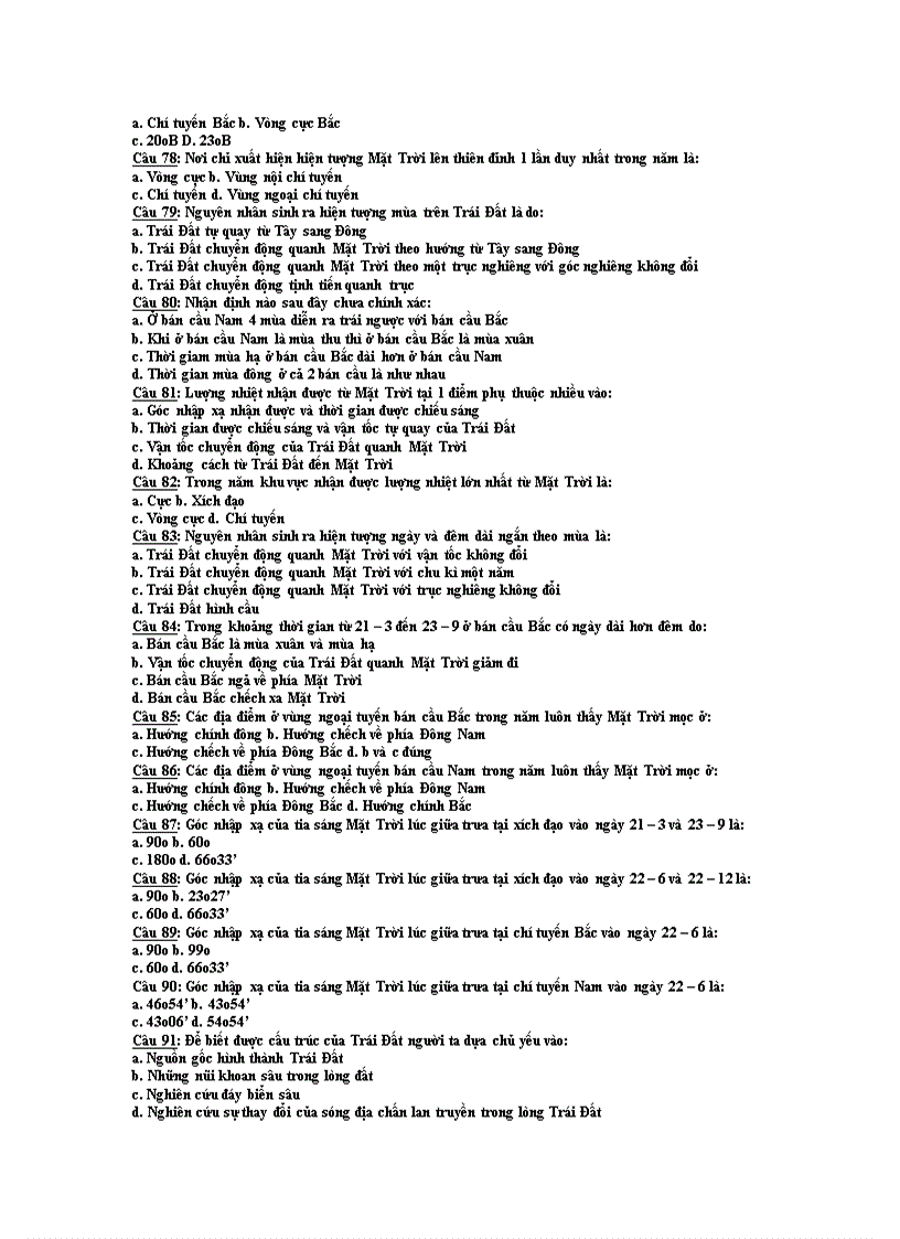 image for page 500 câu trắc nghiệm Địa lí 12