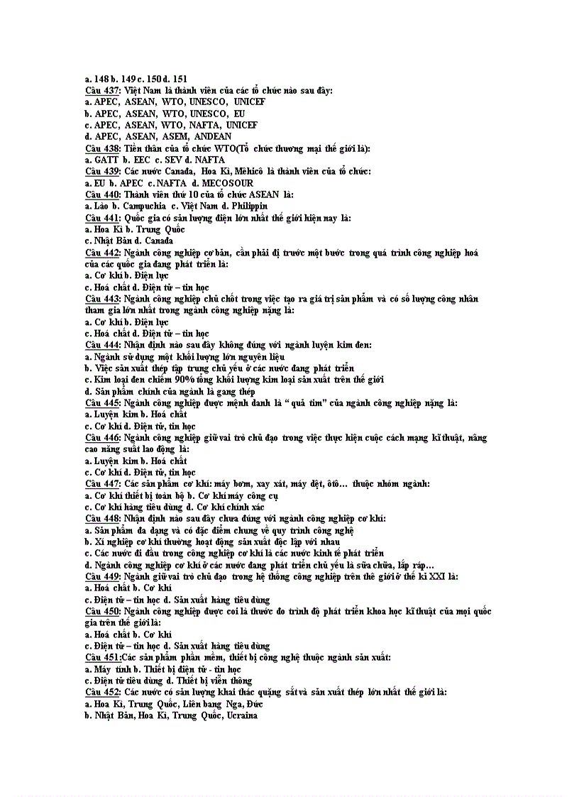 image for page 500 câu trắc nghiệm Địa lí 12