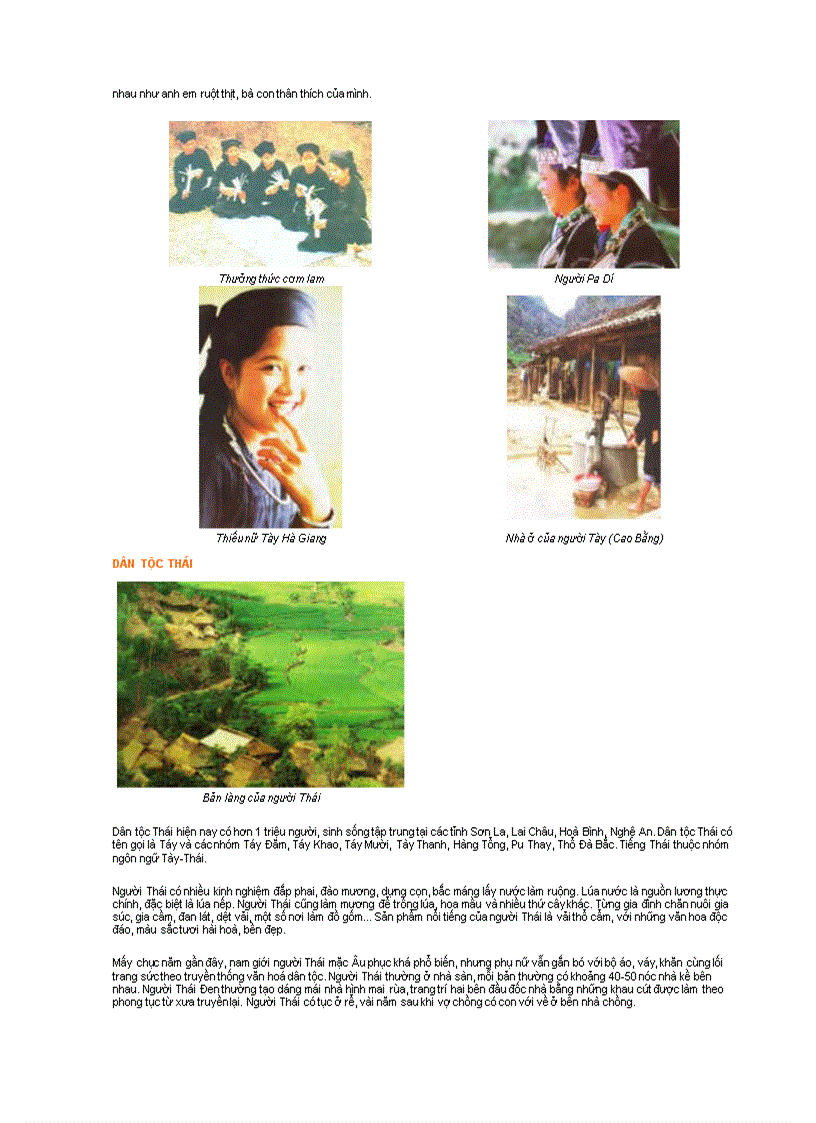 image for page Ảnh và thông tin về các dân tộc Việt Nam