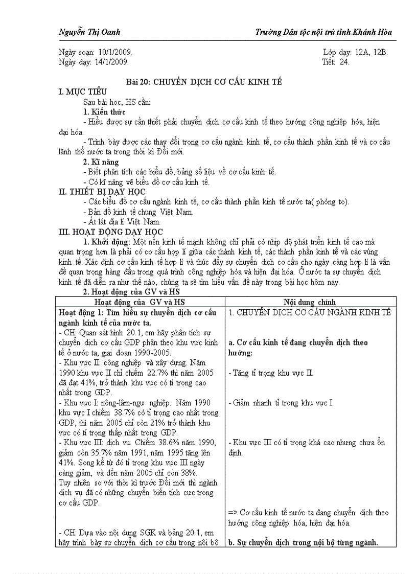 image for page Bai 20 Dia li 12 Co ban