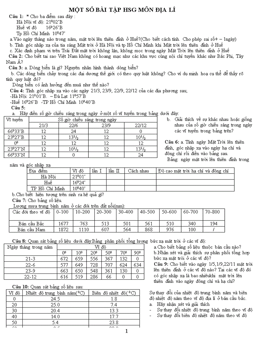 image for page Bài tập vẽ biểu đồ cho ôn thi đại học
