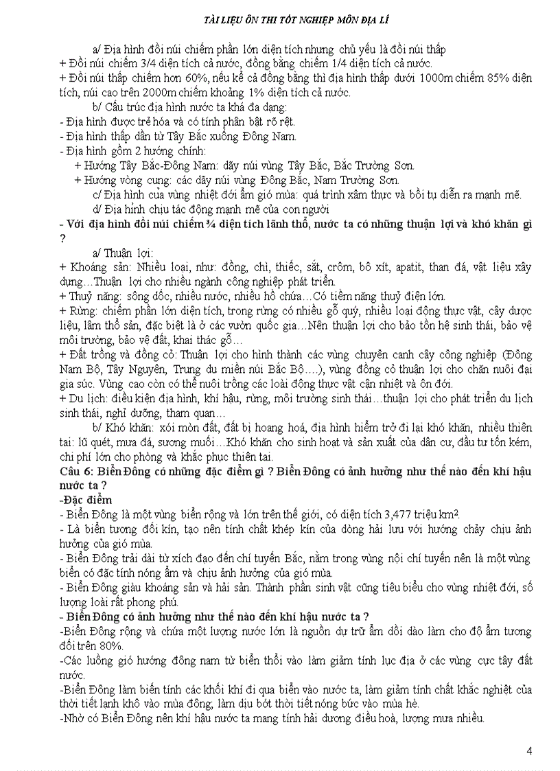 image for page Bộ câu hỏi Trả lời TN THPT