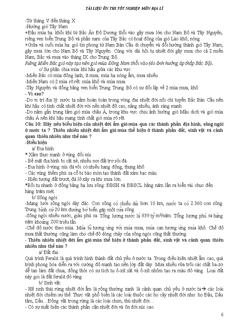 image for page Bộ câu hỏi Trả lời TN THPT