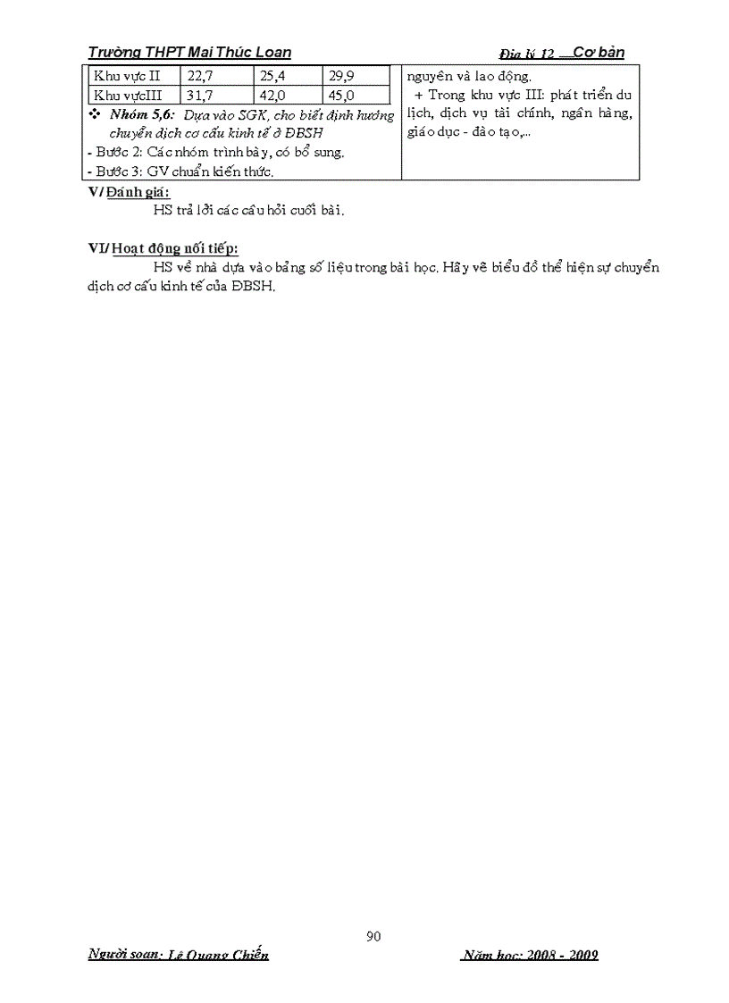 image for page Bộ giáo án Địa lí 12 Cơ bản Trọn bộ