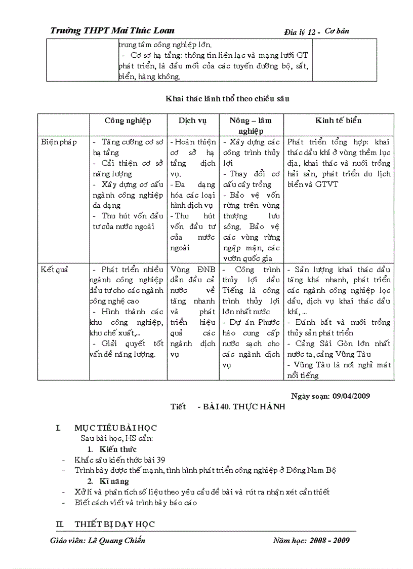 image for page Bộ giáo án Địa lí 12 Cơ bản Trọn bộ