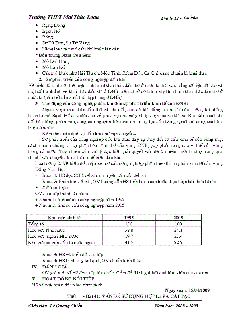 image for page Bộ giáo án Địa lí 12 Cơ bản Trọn bộ