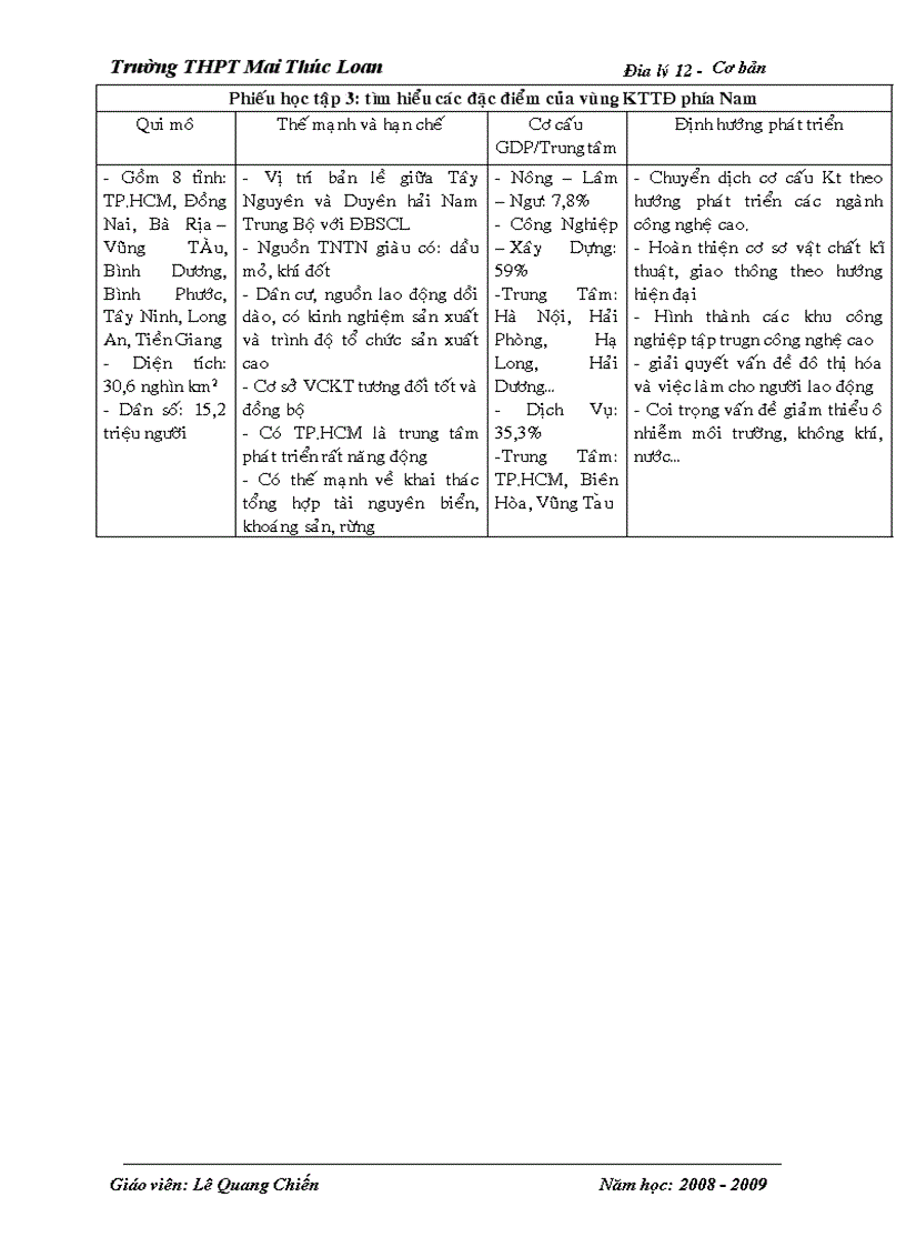 image for page Bộ giáo án Địa lí 12 Cơ bản Trọn bộ