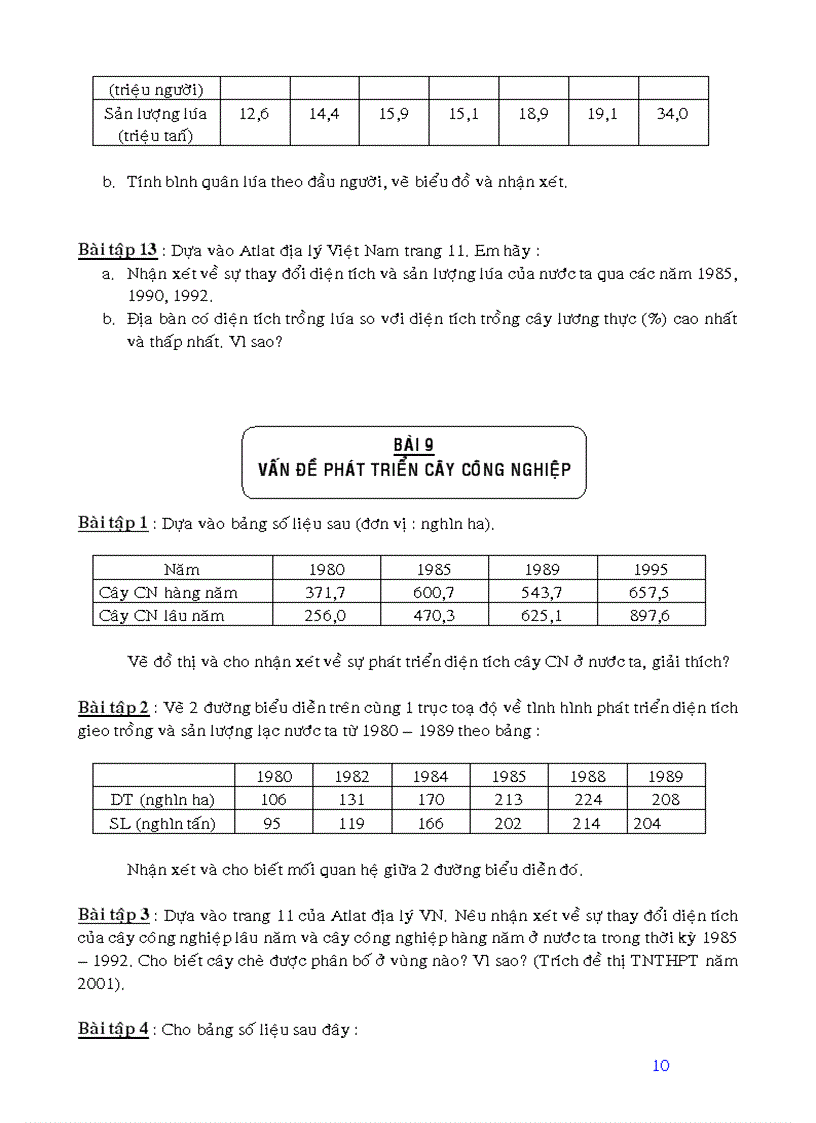 image for page Các bài tập địa lí 12 cực hay