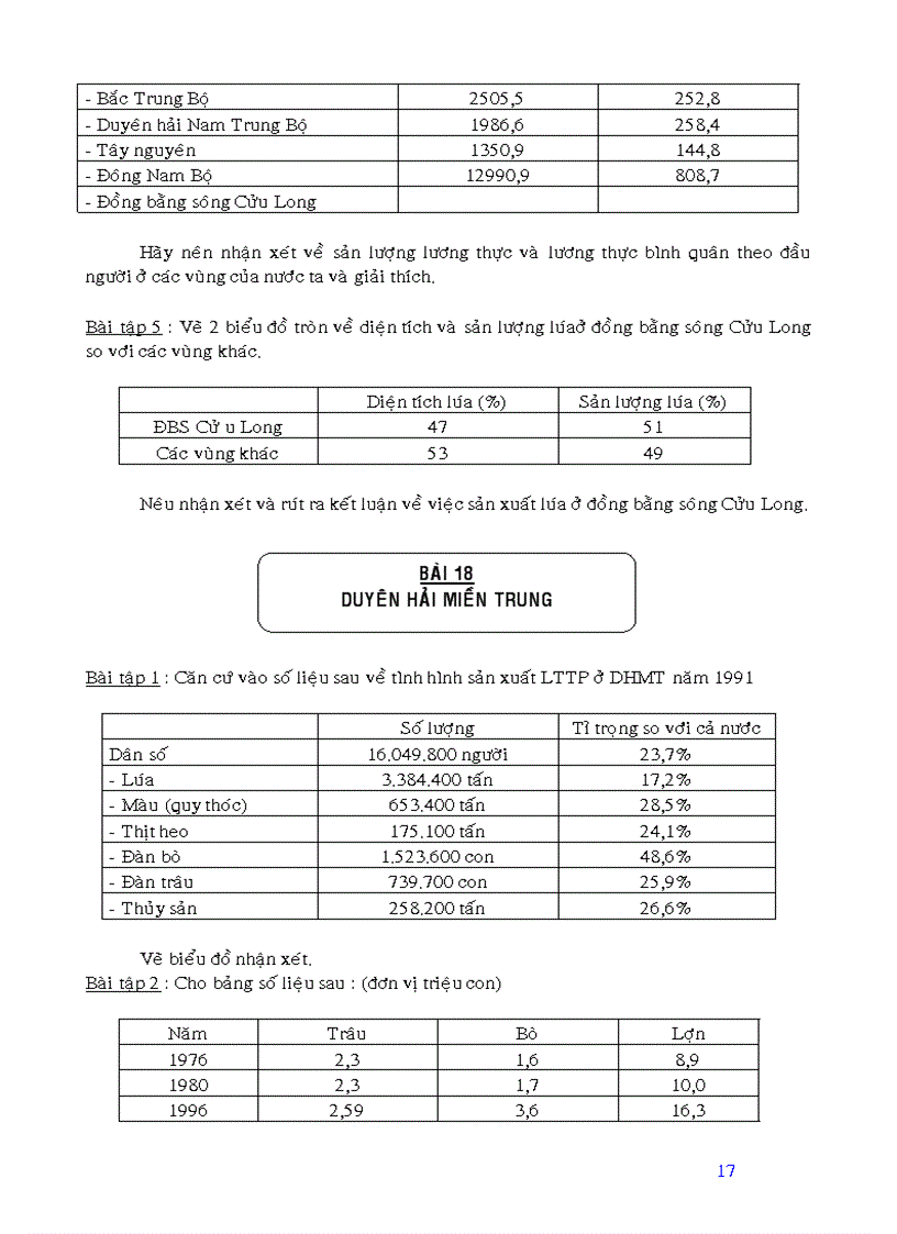 image for page Các bài tập địa lí 12 cực hay