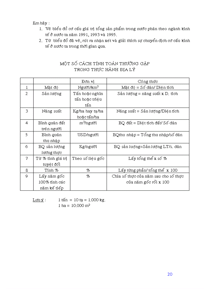 image for page Các bài tập địa lí 12 cực hay