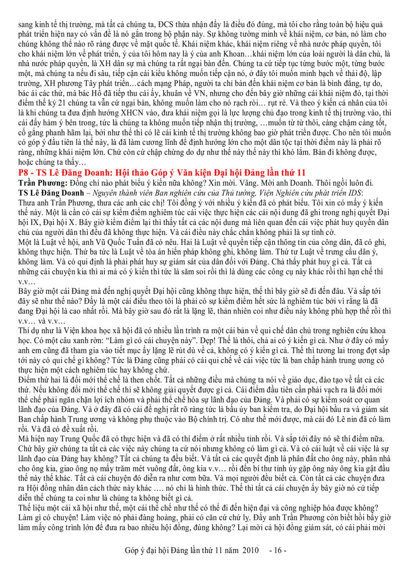 image for page Các ý kiến đóng góp cho văn kiện Đại Hội Đảng Cộng sản Việt nam của các nhà trí thức Việt Nam