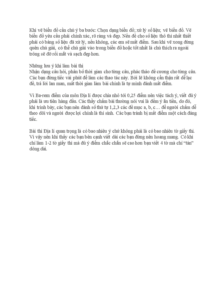 image for page Cách làm bài thi môn Địa lý