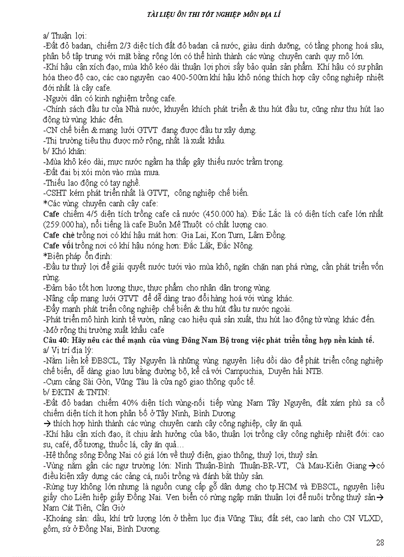 image for page Câu hỏi trả lời ôn TN THPT 2009