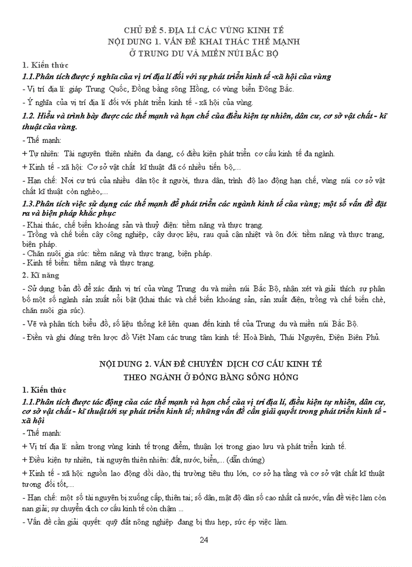 image for page Chuẩn kiến thức 12 để ôn thi TNTHPT Địa lí