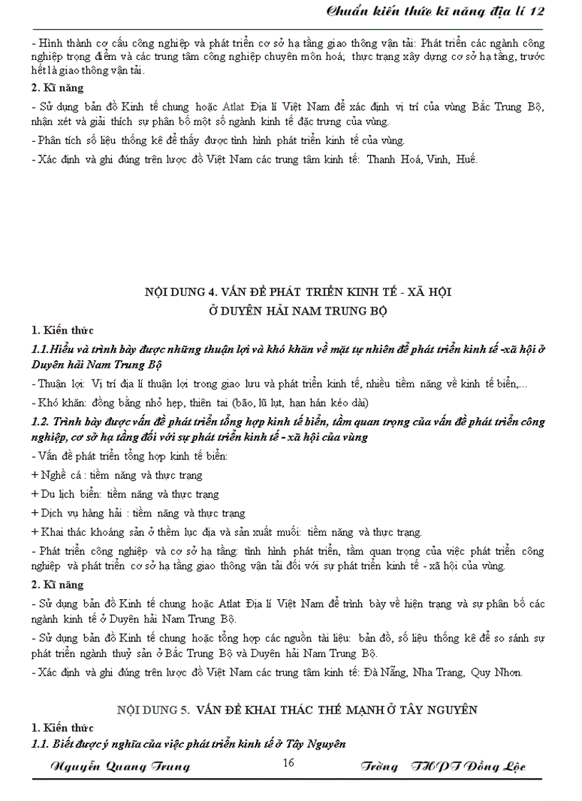 image for page Chuẩn kiến thức kỉ năng địa lí 12