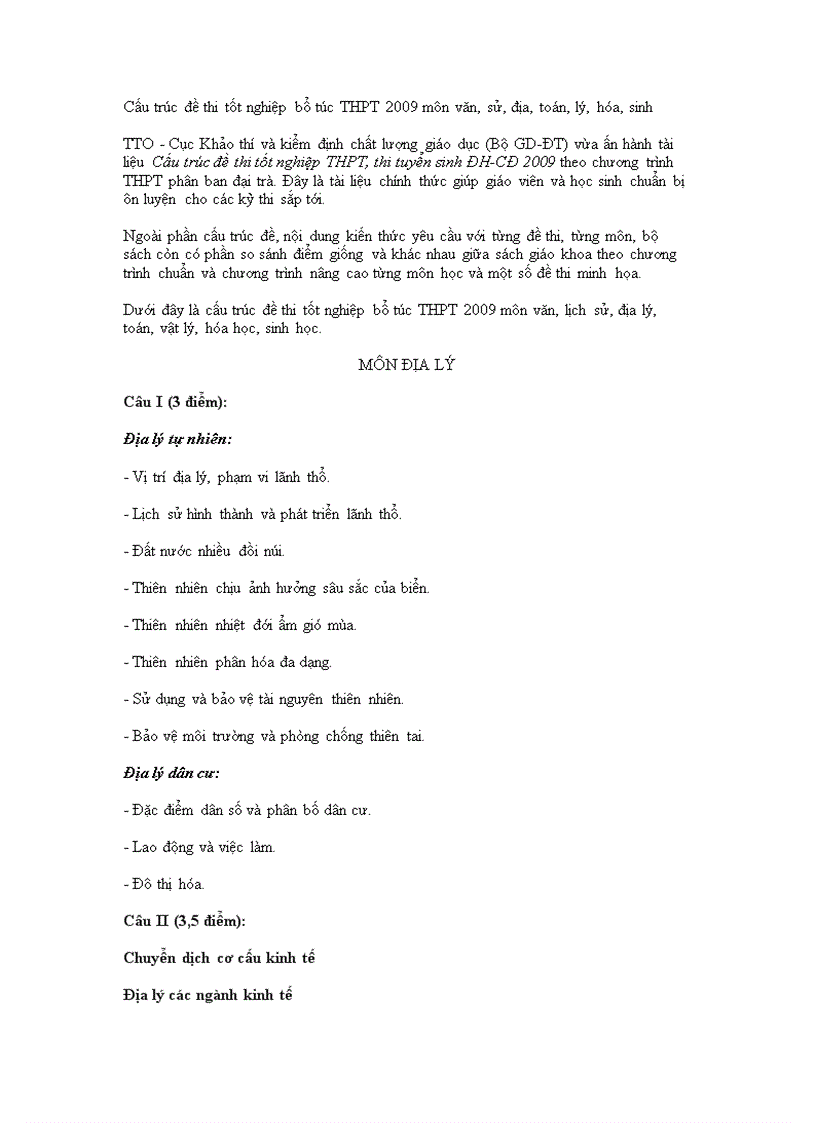 image for page C t đề thi tốt nghiệp bt thpt đia 09