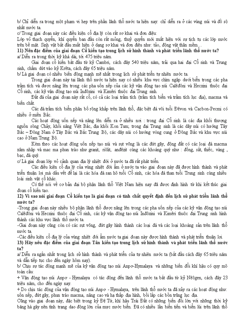 image for page Đề cương ôn tập học kỳ 1 Địa 12