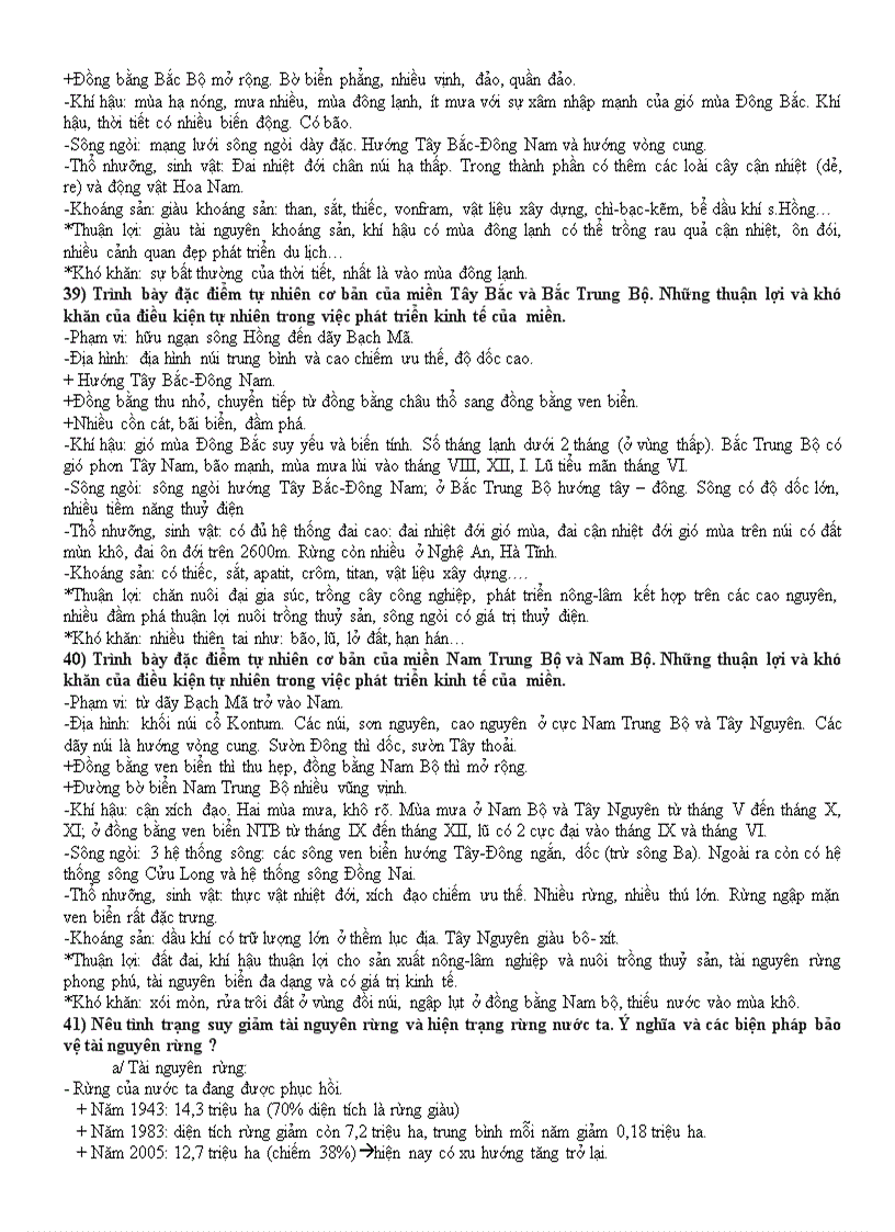 image for page Đề cương ôn tập học kỳ 1 Địa 12