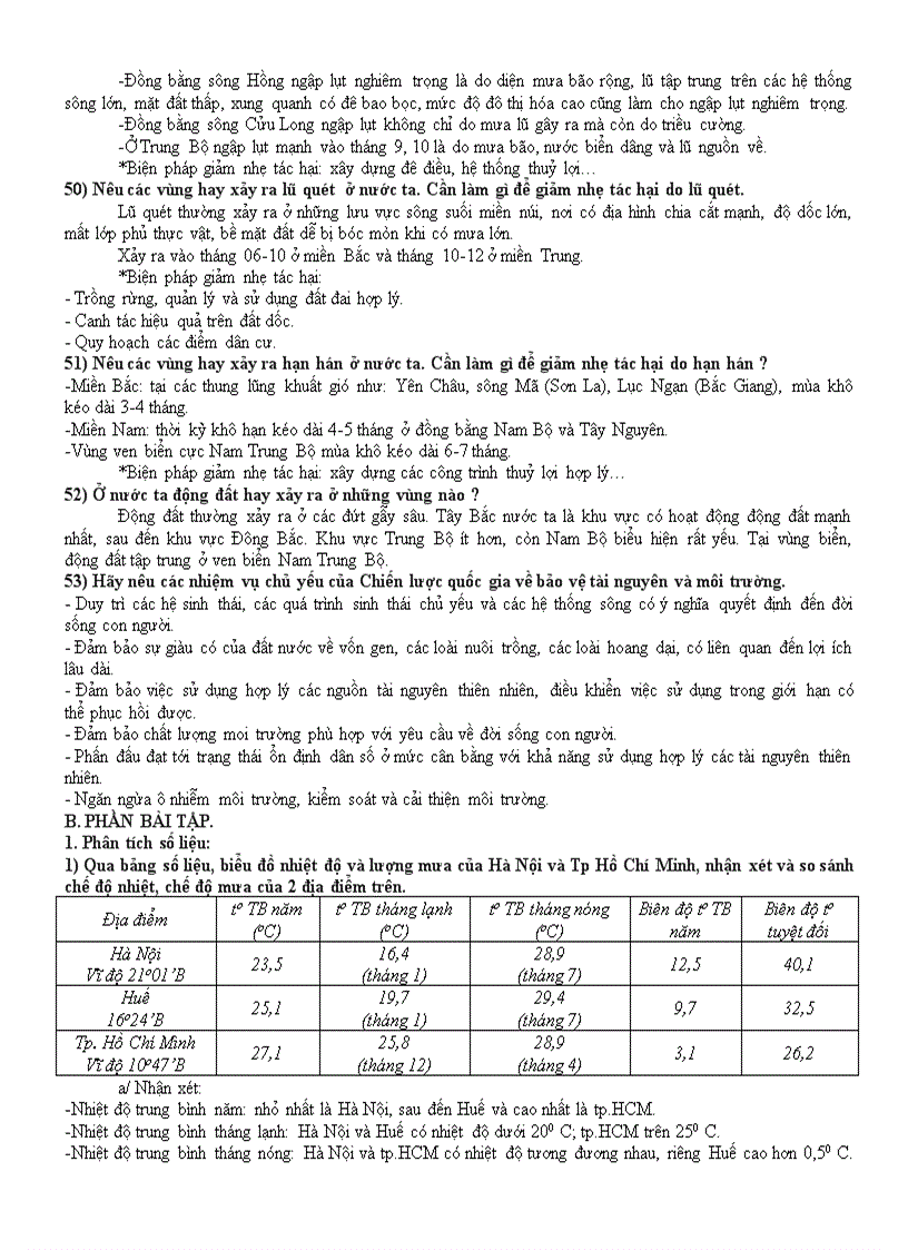 image for page Đề cương ôn tập học kỳ 1 Địa 12