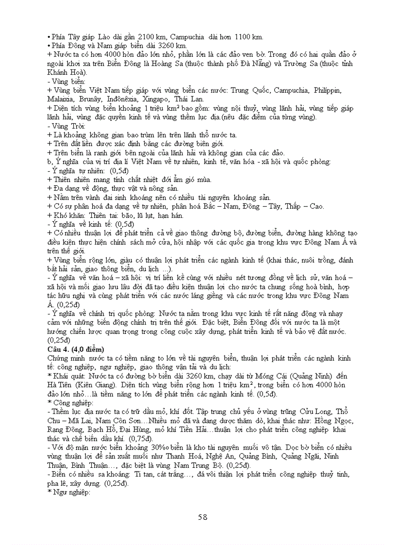 image for page Đề và ĐA thi HSG môn địa 2010 NA