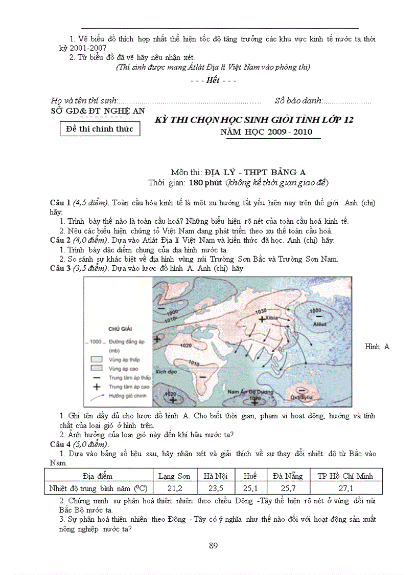 image for page Địa 12 tuyển tập các đề hsg nghệ an