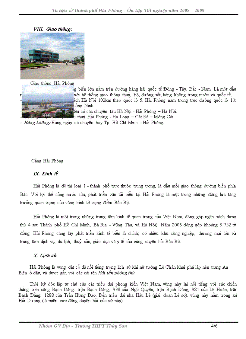 image for page Địa lí địa phương Hải Phòng