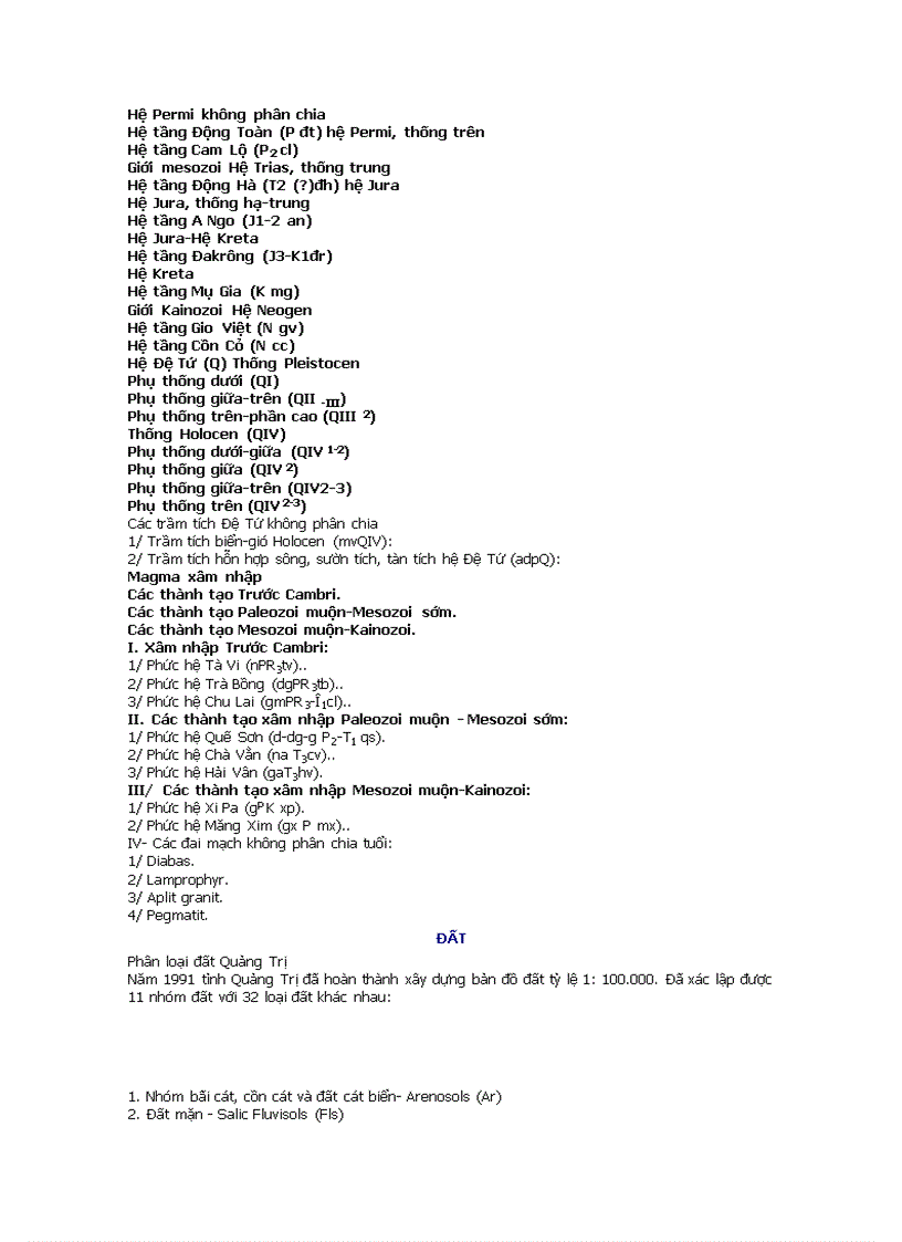 image for page Địa lí địa phuong Đia lí tinh Quảng Tri