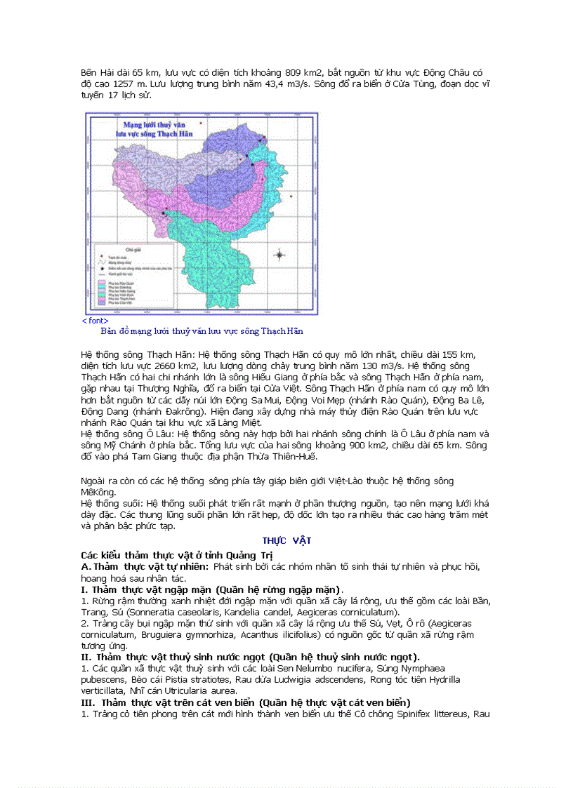 image for page Địa lí địa phuong Đia lí tinh Quảng Tri