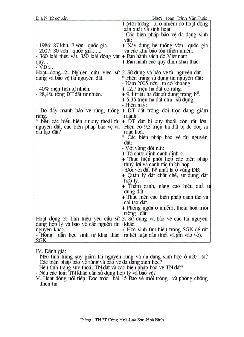 image for page Địa lý 12 bài 14