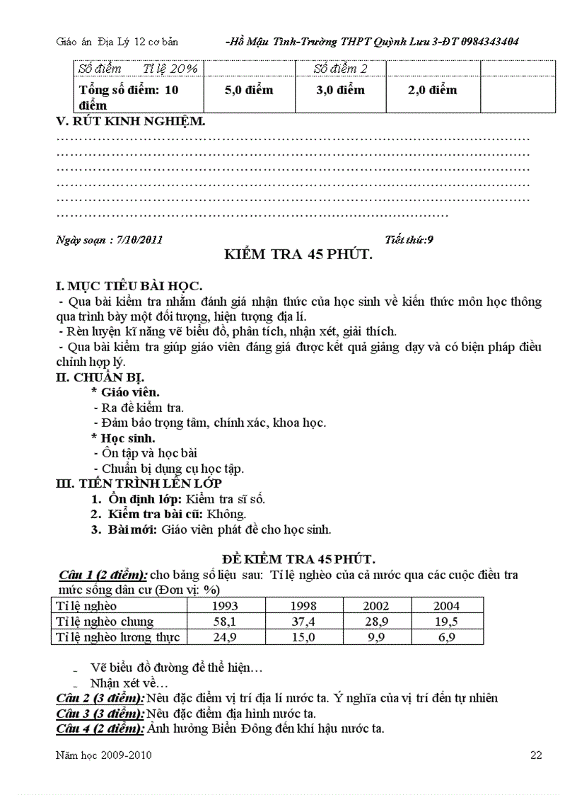 image for page Địa lý 12 cả năm 2011 2012