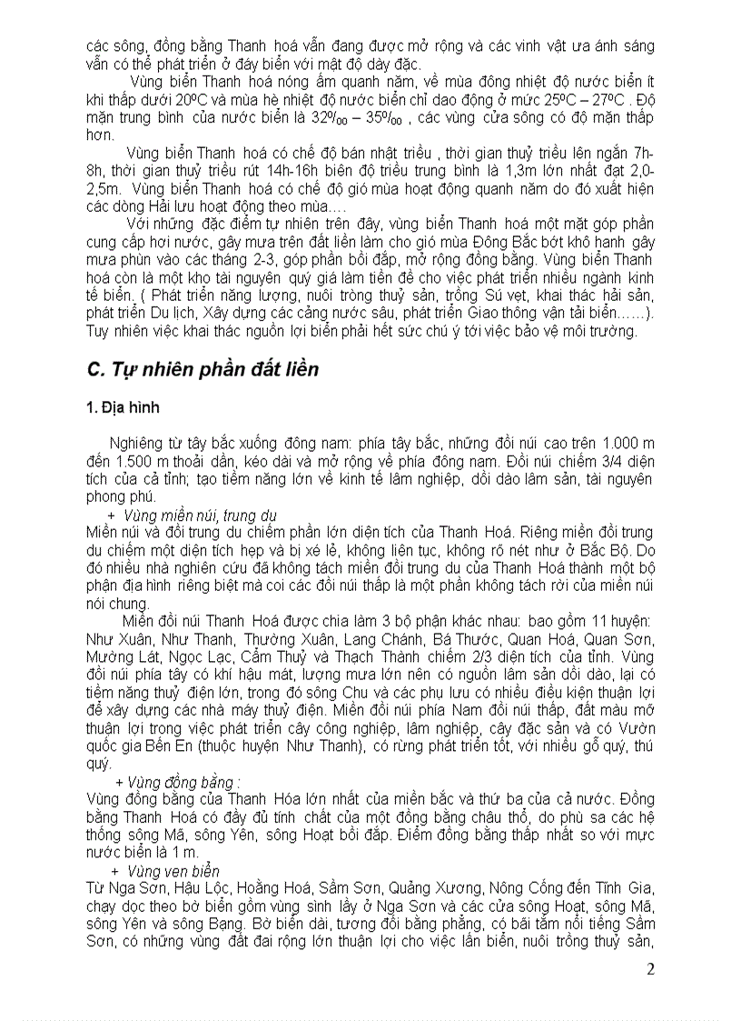 image for page Địa lý Tỉnh Thanh hoá