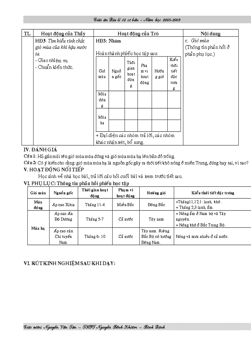 image for page GA Địa 12 Tiết 10 4 cột