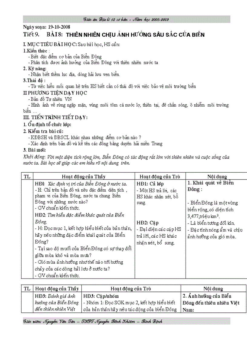 image for page GA Địa 12 Tiết 9 4 cột
