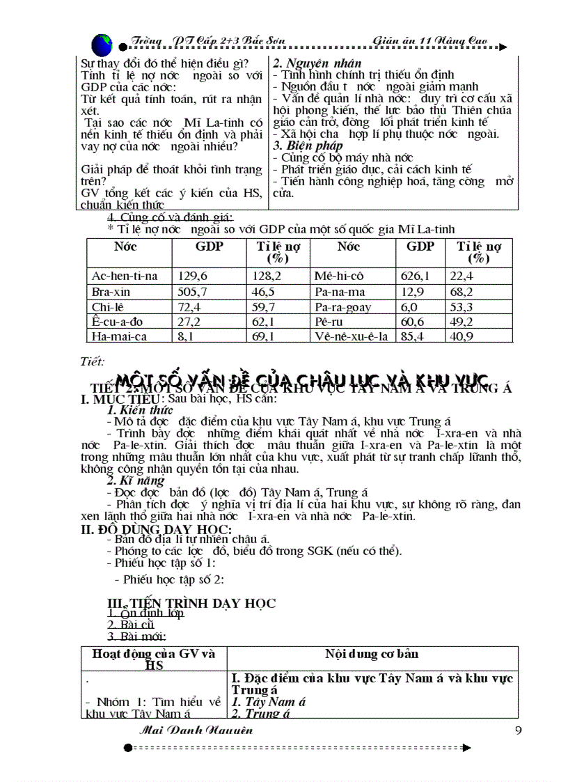 image for page Giao an 11 Dia Nc