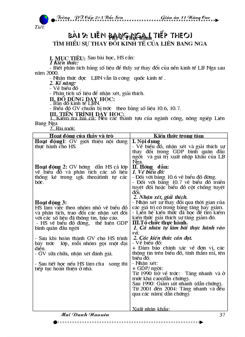 image for page Giao an 11 Dia Nc